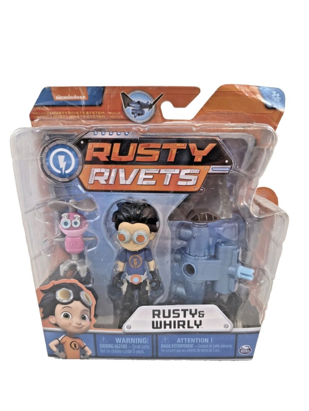 Nickelodeon Rusty Rivets Rusty & Whirly System Build Vehicle Spin Master NEW
